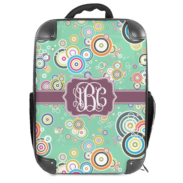 Custom Colored Circles Hard Shell Backpack (Personalized)