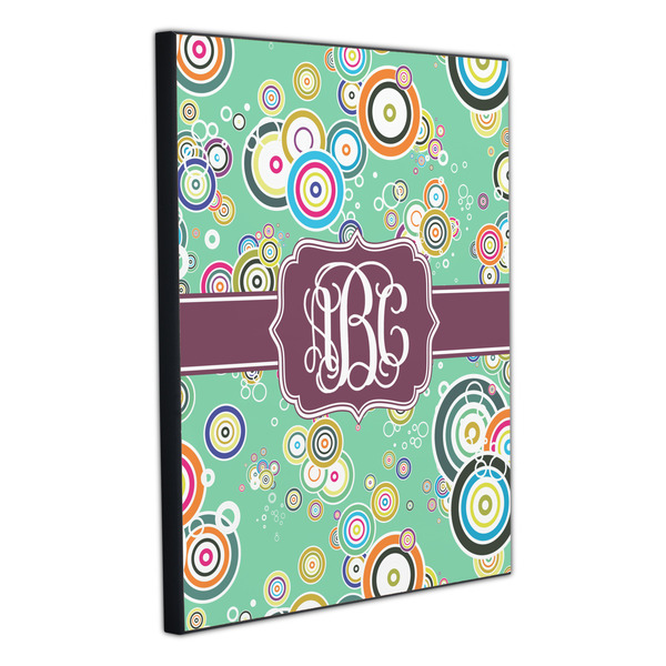 Colored Circles 20x24 Wood Print - Angle View