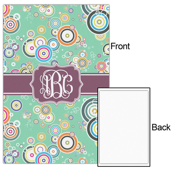 Colored Circles 20x30 - Matte Poster - Front & Back