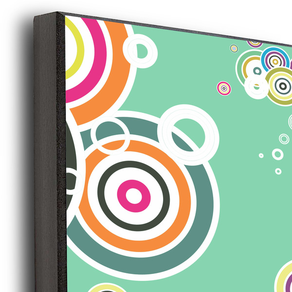 Colored Circles 20x30 Wood Print - Closeup