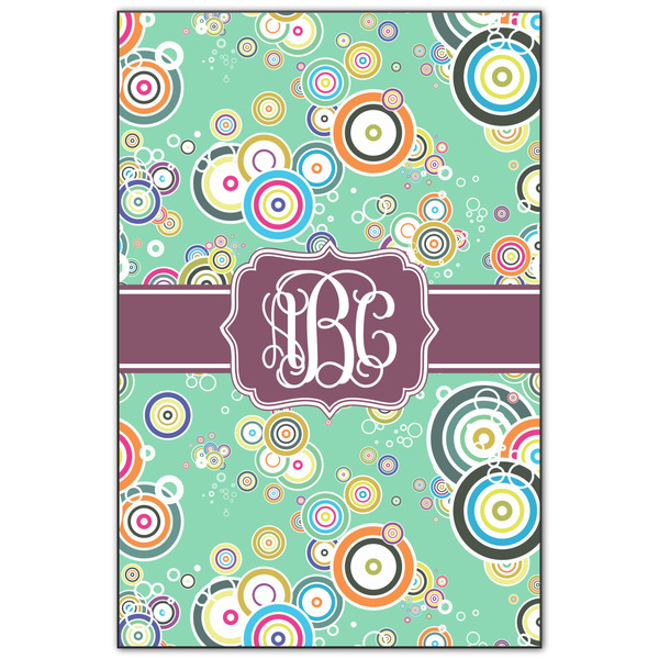 Custom Colored Circles Wood Print - 20x30 (Personalized)