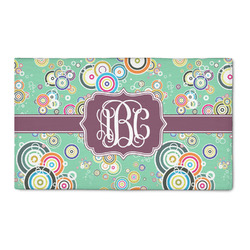 Colored Circles 3' x 5' Indoor Area Rug (Personalized)