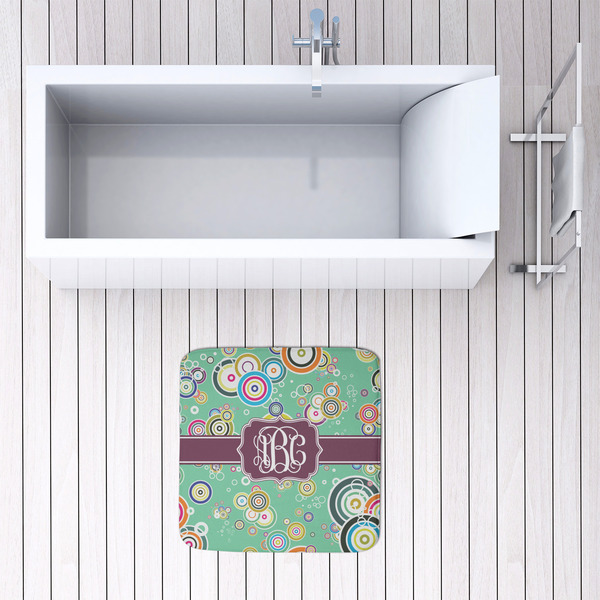 Colored Circles 48x48 Foam Memory Mat - LIFESTYLE