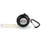 Colored Circles 6-Ft Pocket Tape Measure with Carabiner Hook - Front