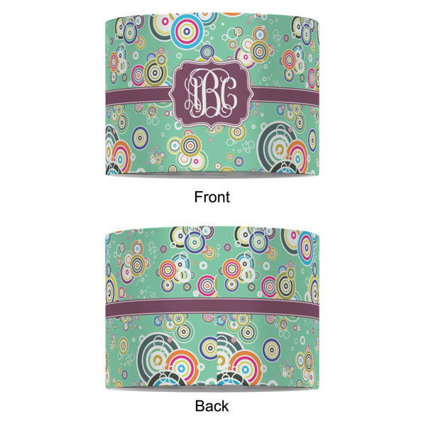 Colored Circles 8" Drum Lampshade - APPROVAL (Fabric)