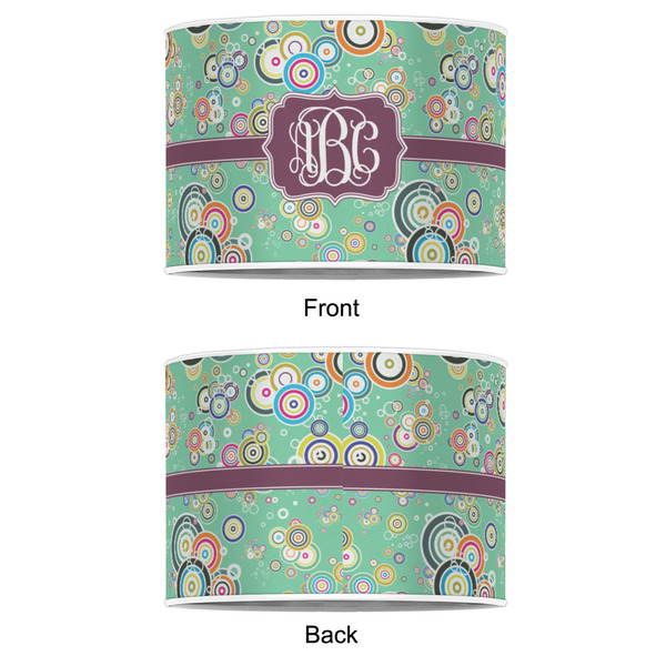 Colored Circles 8" Drum Lampshade - APPROVAL (Poly Film)