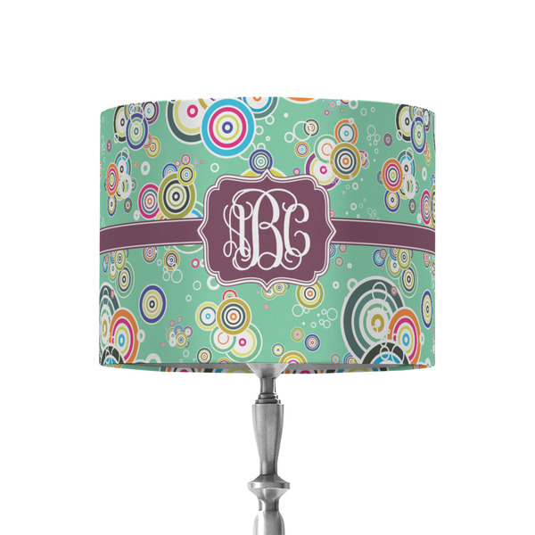 Custom Colored Circles 8" Drum Lamp Shade - Fabric (Personalized)