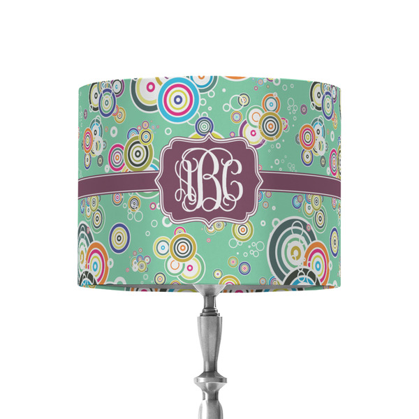 Custom Colored Circles 8" Drum Lamp Shade - Fabric (Personalized)