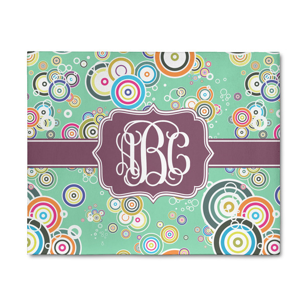 Custom Colored Circles 8' x 10' Indoor Area Rug (Personalized)