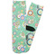 Colored Circles Adult Crew Socks - Single Pair - Front and Back