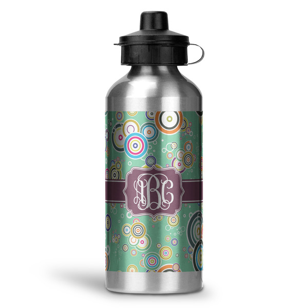 Custom Colored Circles Water Bottle - Aluminum - 20 oz (Personalized)