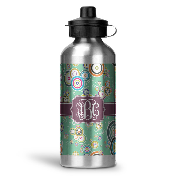 Custom Colored Circles Water Bottles - 20 oz - Aluminum (Personalized)