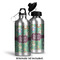 Colored Circles Aluminum Water Bottle - Alternate lid options