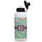 Colored Circles Aluminum Water Bottle - White Front