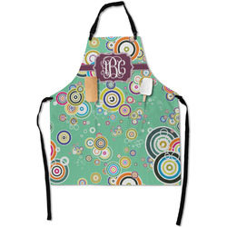 Colored Circles Apron With Pockets w/ Monogram