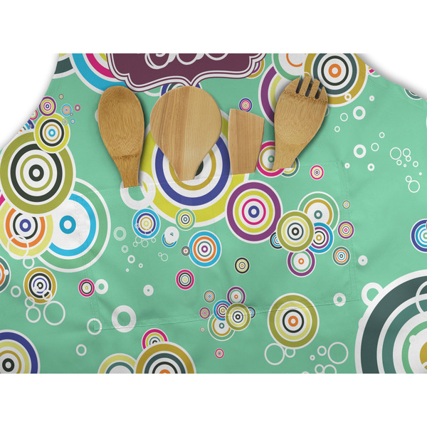 Colored Circles Apron - Pocket Detail with Props