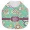 Colored Circles Jersey Knit Baby Bib w/ Monogram