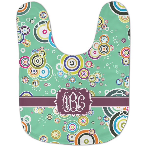 Colored Circles Baby Bib - AFT flat