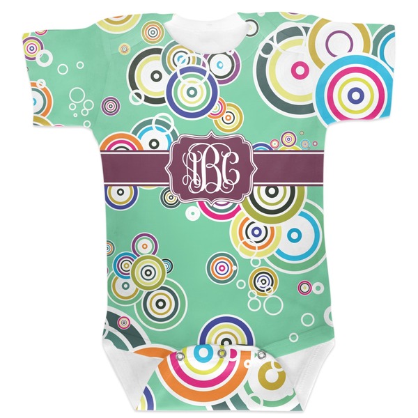 Custom Colored Circles Baby Bodysuit (Personalized)