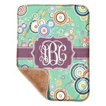Colored Circles Sherpa Baby Blanket - 30" x 40" w/ Monograms