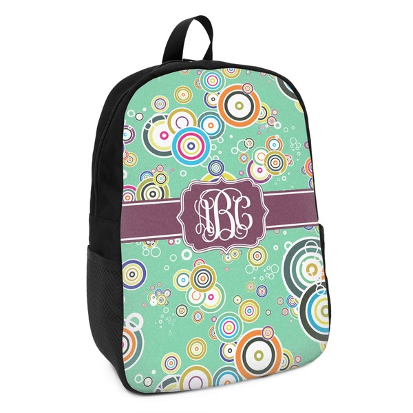 Custom Colored Circles Kids Backpack (Personalized)