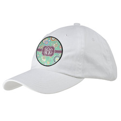 Colored Circles Baseball Cap - White (Personalized)