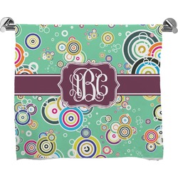 Colored Circles Bath Towel (Personalized)