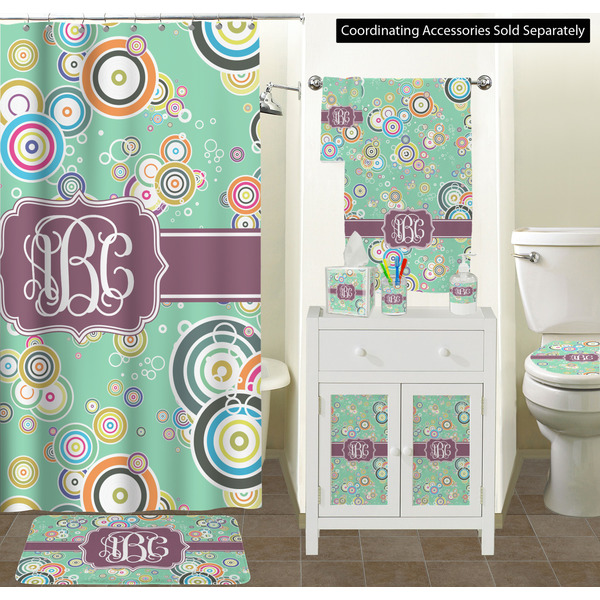 Colored Circles Bathroom Scene