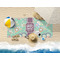 Colored Circles Beach Towel Lifestyle