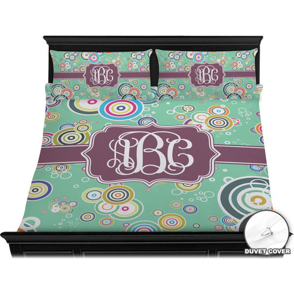 Colored Circles Bedding Set (King) - Duvet