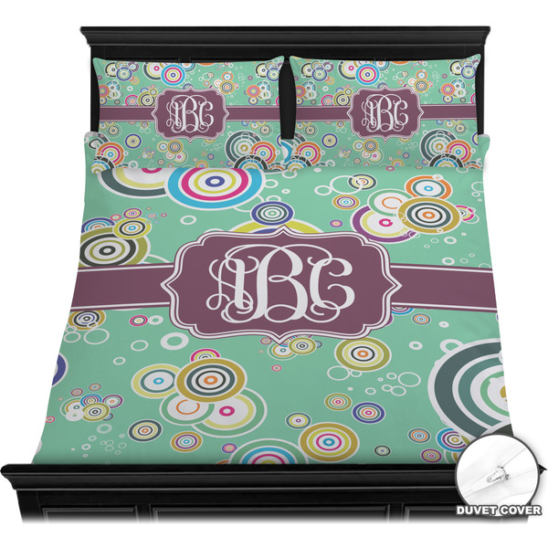 Colored Circles Bedding Set (Queen) - Duvet