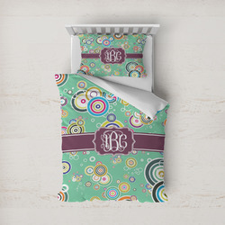 Colored Circles Duvet Cover Set - Twin (Personalized)