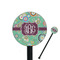Colored Circles 5.5" Round Plastic Stir Sticks - Black - Double Sided (Personalized)