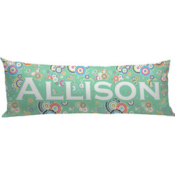 Colored Circles Body Pillow Case (Personalized)