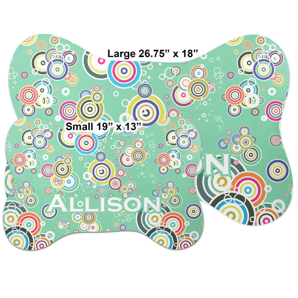 Colored Circles Bone Shaped Mat Comparison