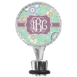 Colored Circles Wine Bottle Stopper (Personalized)