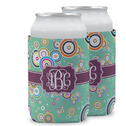 Colored Circles Can Cooler (12 oz) w/ Monogram
