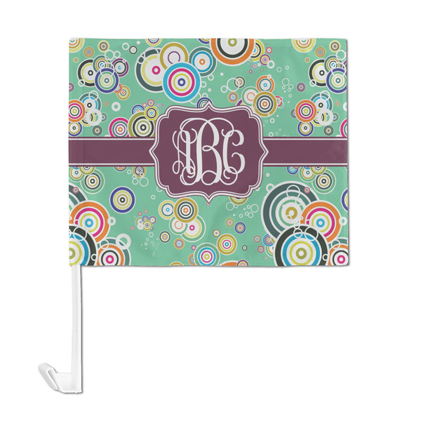Colored Circles Car Flag - Large - FRONT