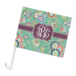 Colored Circles Car Flag (Personalized)