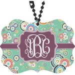 Colored Circles Rear View Mirror Charm (Personalized)