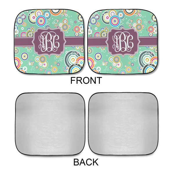 Colored Circles Car Sun Shades - APPROVAL