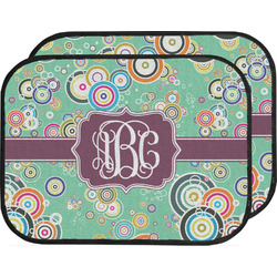 Colored Circles Car Floor Mats (Back Seat) (Personalized)
