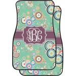 Colored Circles Car Floor Mats (Front Seat) (Personalized)
