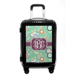 Colored Circles Carry On Hard Shell Suitcase (Personalized)