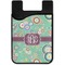 Colored Circles Cell Phone Credit Card Holder