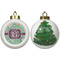 Colored Circles Ceramic Christmas Ornament - X-Mas Tree (APPROVAL)