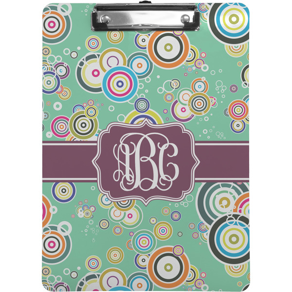 Custom Colored Circles Clipboard (Personalized)