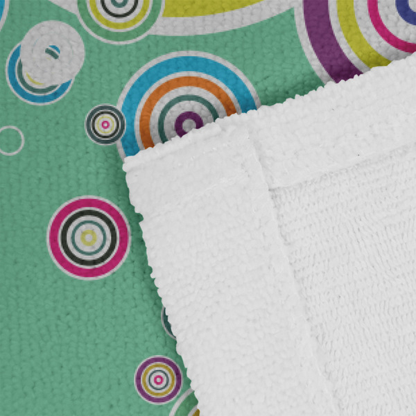 Colored Circles Close up of Fabric