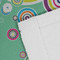 Colored Circles Close up of Fabric