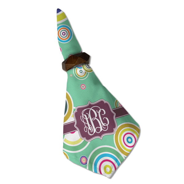 Colored Circles Cloth Napkins - Personalized Dinner (Folded in Ring) (MAIN)